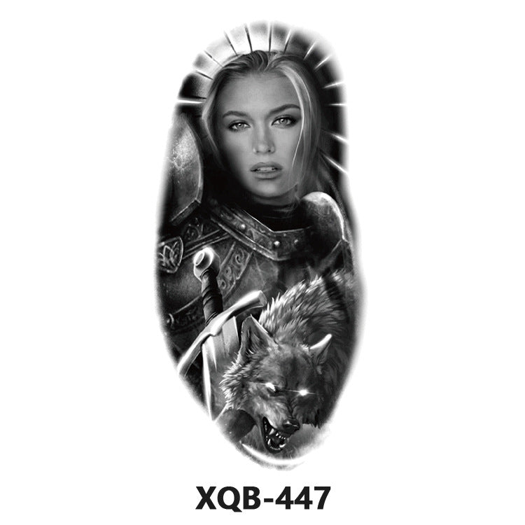 Female Warrior and Wolf XQB-447